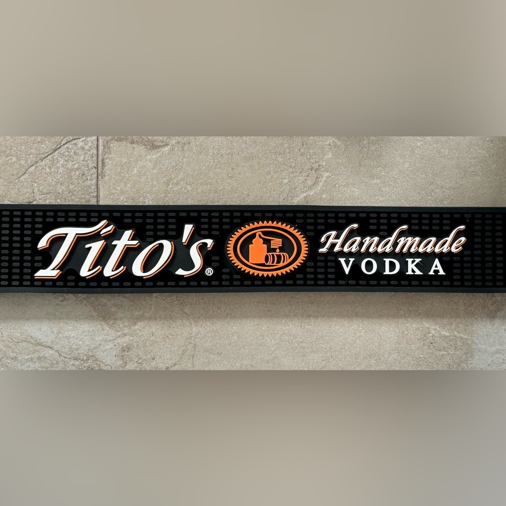 Tito’s Bar Rail Mat 23x3